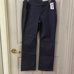 NWT Westbound (the Park Avenue Fit) Mid Rise Boot Cut Gray Pants Size 10 Short